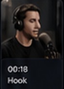 Podcast creator clip preview from edited episode